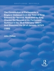 The Constitution of Parliaments in England deduced from the time of King Edward the Second - Book