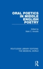 Oral Poetics in Middle English Poetry - Book