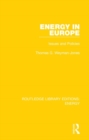 Energy in Europe : Issues and Policies - Book