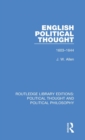 English Political Thought : 1603-1644 - Book