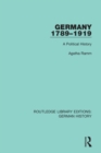 Germany 1789-1919 : A Political History - Book