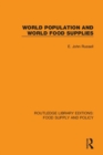World Population and World Food Supplies - Book