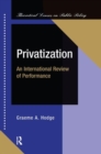 Privatization : An International Review Of Performance - Book