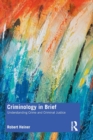 Criminology in Brief : Understanding Crime and Criminal Justice - Book