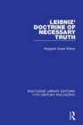 Leibniz' Doctrine of Necessary Truth - Book