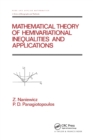 Mathematical Theory of Hemivariational Inequalities and Applications - Book
