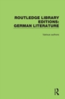 Routledge Library Editions: German Literature - Book