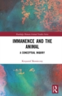 Immanence and the Animal : A Conceptual Inquiry - Book