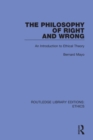 The Philosophy of Right and Wrong - Book