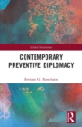 Contemporary Preventive Diplomacy - Book
