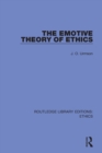 The Emotive Theory of Ethics - Book