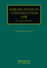 Adjudication in Construction Law - Book