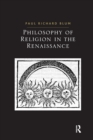 Philosophy of Religion in the Renaissance - Book