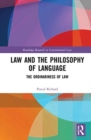 Law and Philosophy of Language : Ordinariness of Law - Book