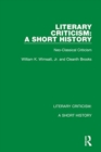 Literary Criticism: A Short History : Neo-Classical Criticism - Book