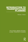 Introduction to Transportation Planning - Book