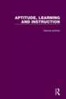 Aptitude, Learning and Instruction : 3 Volume Set - Book