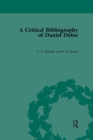 A Critical Bibliography of Daniel Defoe - Book