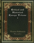 Critical and Historical Essays. Volume 1 - Book