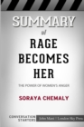 Summary of Rage Becomes Her : The Power of Women's Anger: Conversation Starters - Book
