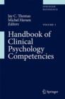Handbook of Clinical Psychology Competencies - Book