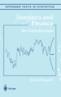 Statistics and Finance : An Introduction - Book