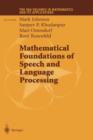 Mathematical Foundations of Speech and Language Processing - Book