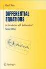 Differential Equations : An Introduction with Mathematica® - Book