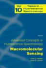 Advanced Concepts in Fluorescence Sensing : Part B: Macromolecular Sensing - Book