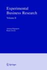 Experimental Business Research : Volume II: Economic and Managerial Perspectives - Book