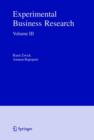 Experimental Business Research : Volume III: Marketing, Accounting and Cognitive Perspectives - Book