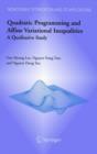 Quadratic Programming and Affine Variational Inequalities : A Qualitative Study - Book