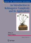 An Introduction to Kolmogorov Complexity and Its Applications - Book