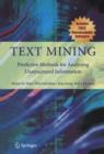 Text Mining : Predictive Methods for Analyzing Unstructured Information - eBook