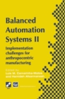 Balanced Automation Systems II : Implementation challenges for anthropocentric manufacturing - eBook