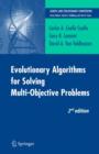 Evolutionary Algorithms for Solving Multi-Objective Problems - eBook