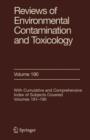 Reviews of Environmental Contamination and Toxicology 190 - Book