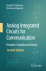 Analog Integrated Circuits for Communication : Principles, Simulation and Design - Book