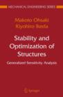 Stability and Optimization of Structures : Generalized Sensitivity Analysis - Book