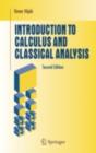 Introduction to Calculus and Classical Analysis - eBook