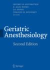Geriatric Anesthesiology - Book