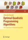 Optimal Quadratic Programming Algorithms : With Applications to Variational Inequalities - Book