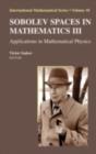 Sobolev Spaces in Mathematics III : Applications in Mathematical Physics - eBook