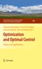Optimization and Optimal Control : Theory and Applications - Altannar Chinchuluun