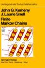 Finite Markov Chains : With a New Appendix "Generalization of a Fundamental Matrix" - Book
