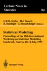 Statistical Modelling : Proceedings of the 10th International Workshop on Statistical Modelling Innsbruck, Austria, 10-14 July, 1995 - Book