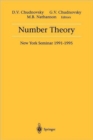 Number Theory : New York Seminar 1991-1995 - Book