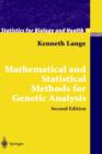 Mathematical and Statistical Methods for Genetic Analysis - Book