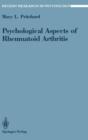 Psychological Aspects of Rheumatoid Arthritis - Book