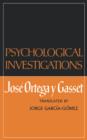 Psychological Investigations - Book